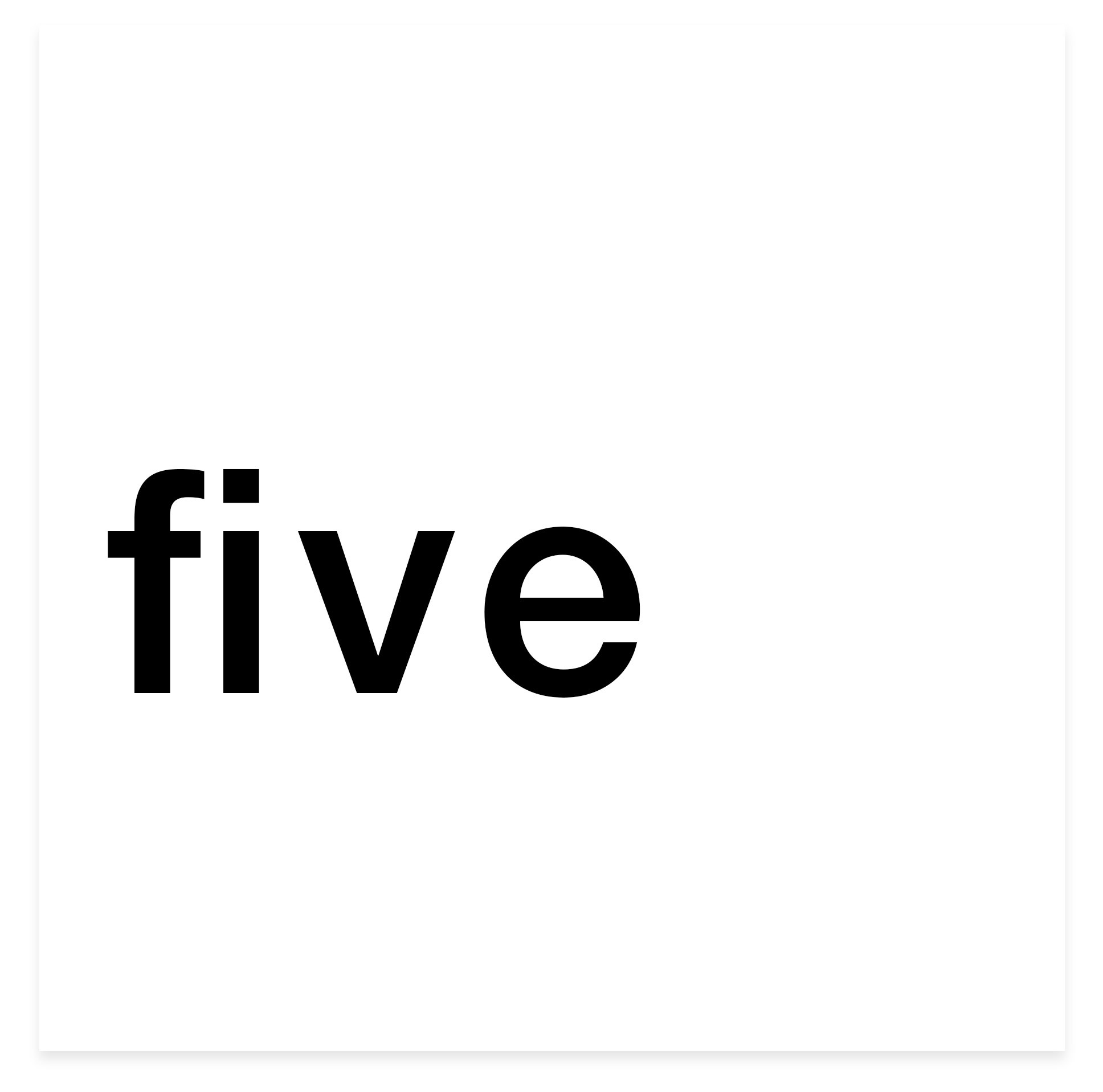 five book